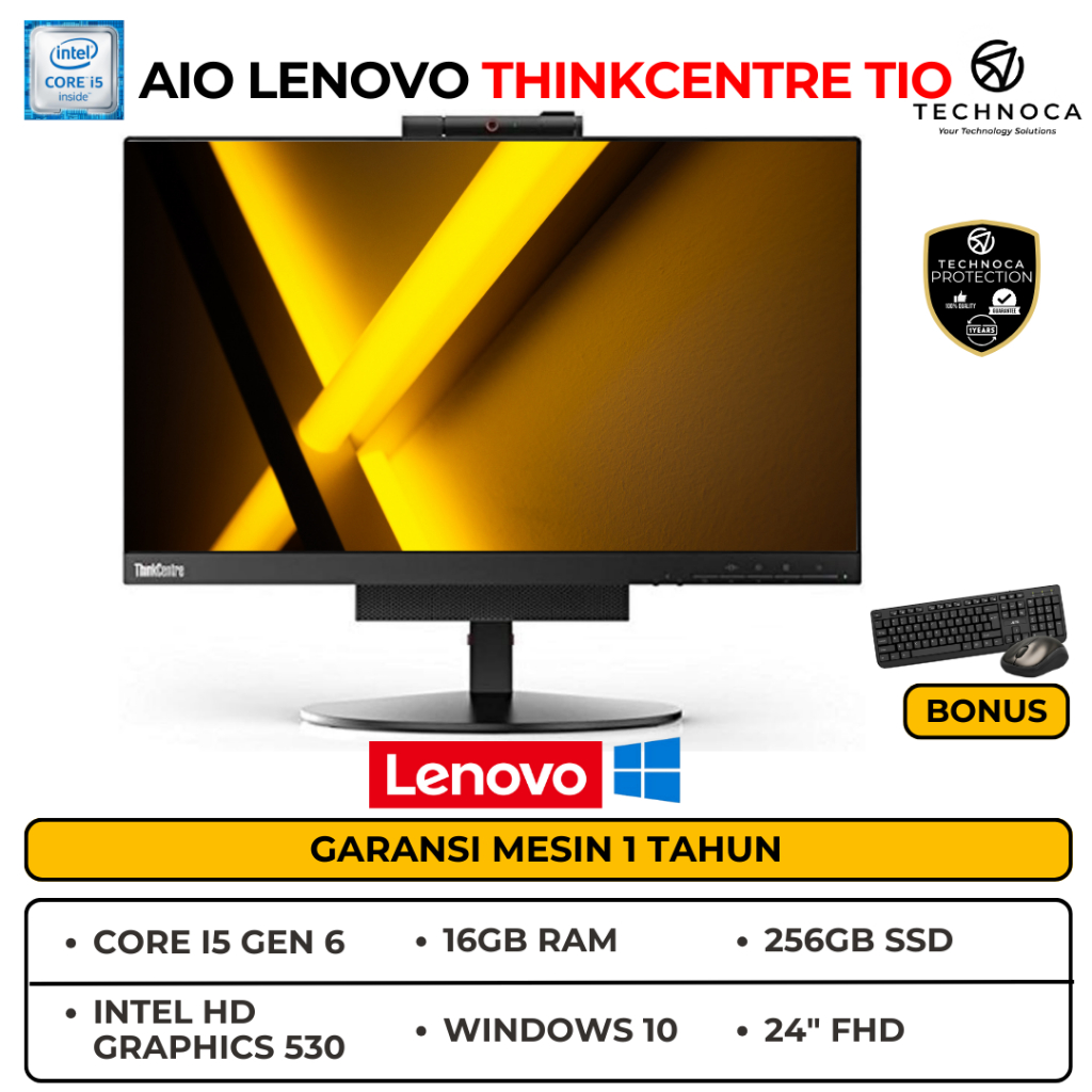 KOMPUTER PC ALL IN ONE LENOVO THINKCENTRE TINY IN ONE (TIO) Ci5 GEN 6 / 8GB/240GB SSD
