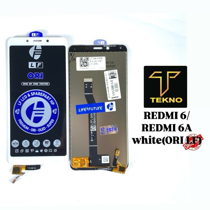 LCD UNIVERSAL REDMI 6/REDMI 6A WHITE (ORI LF) ORIGINAL 100% FULLSET