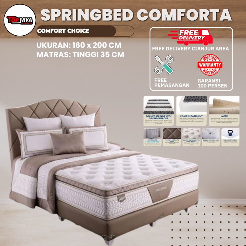 KASUR SPRINGBED COMFORTA - MATRAS COMFORT CHOICE - COMFORTA