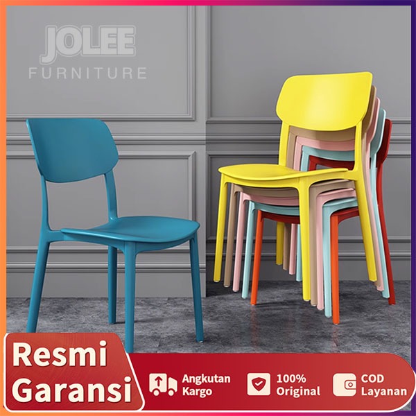 JF-Kursi Plastik, Kursi Makan, Kursi Kopi, Kursi Makan Restoran,Kursi sederhana Meja Kopi dan Kursi