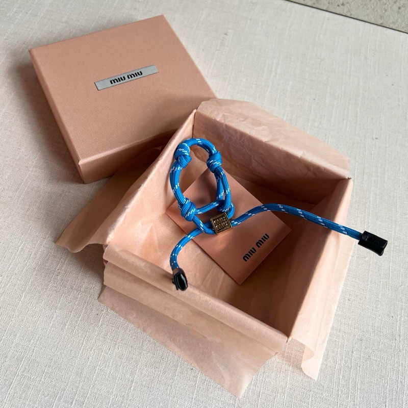 Miu Miu Cord Nylon Bracelet/Bagcharm