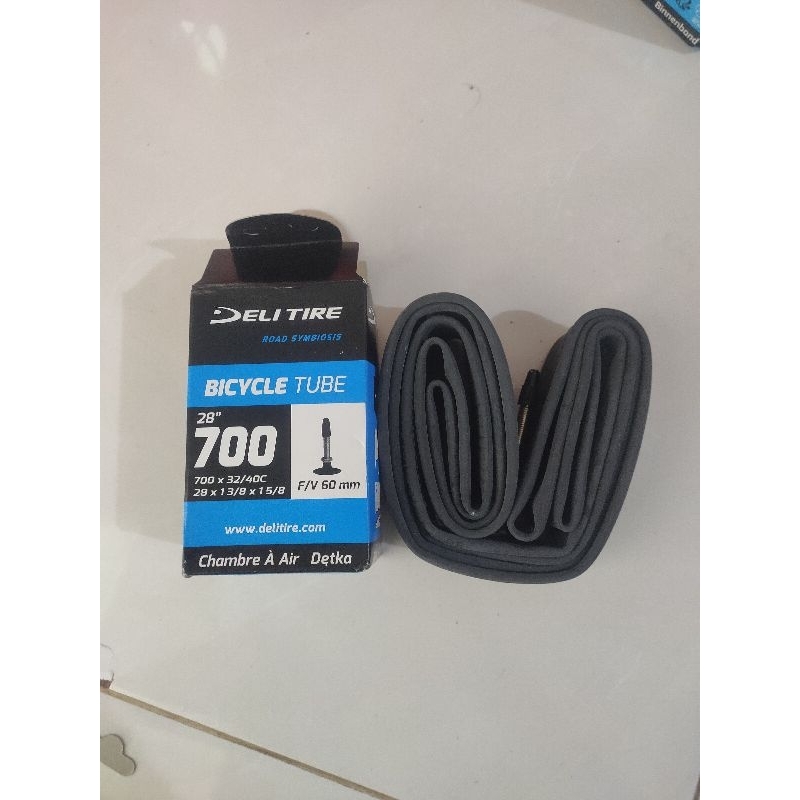 ban dalam sepeda balap gravel 700 x 32 / 40c swallow deli tire presta 60mm