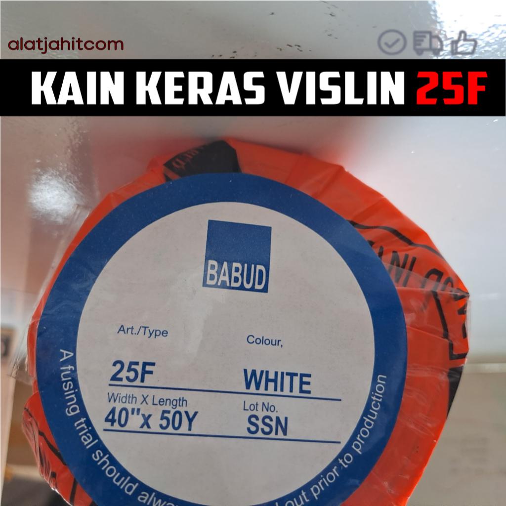 Babud Kain Keras Vislin White 25F 1 ROLL