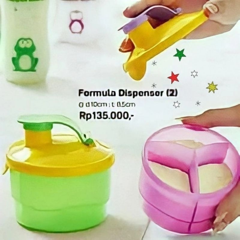 formula dispenser dari Tupperware