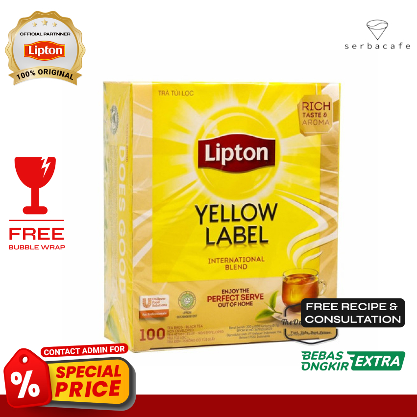 

Lipton Tea Bag Yellow Label Non Envelope (100x2 gr)