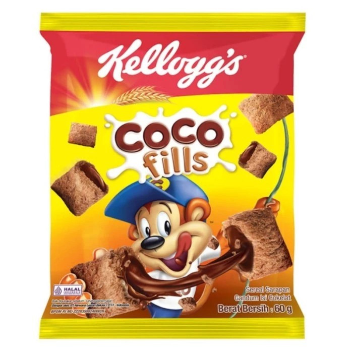 

Kellogs Choco Fills 60 Gram-Sereal Gandum Isi Coklat