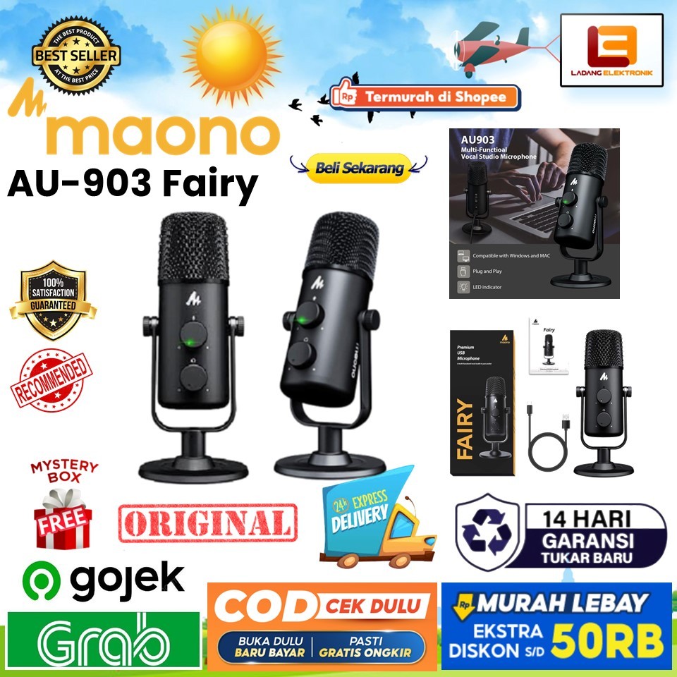 Maono Fairy AU903 AU 903 microphone USB dual multi