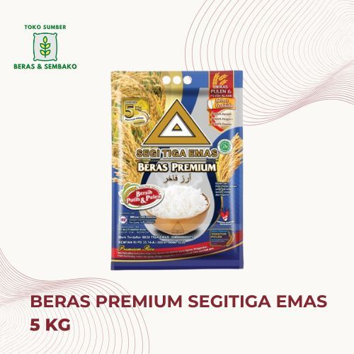 

Beras premium segitiga emas 5 kg