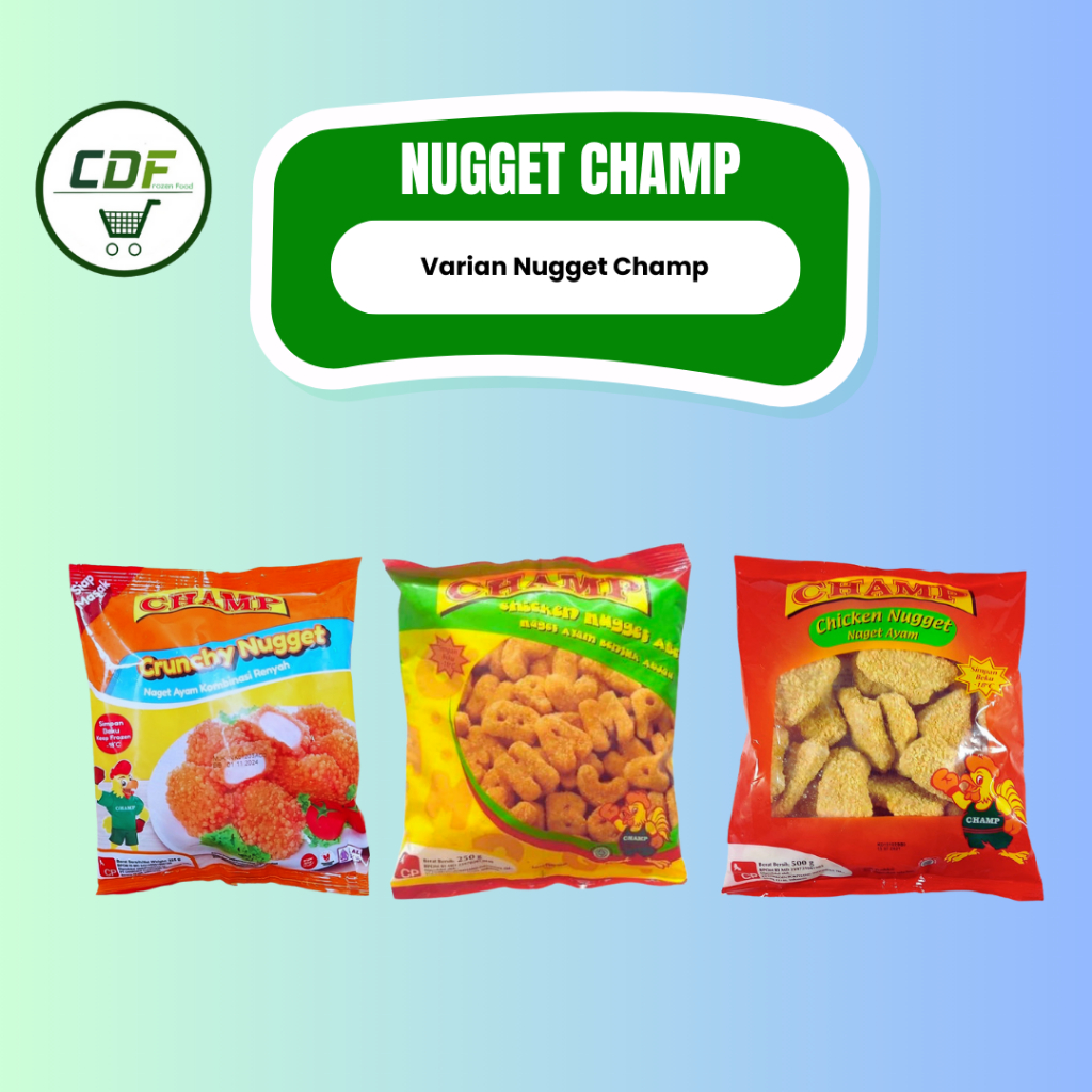 

CHAMP Nugget (250gr&500gr)/ Champ Nugget ABC/ Nugget Crunchy (225gr&450gr)