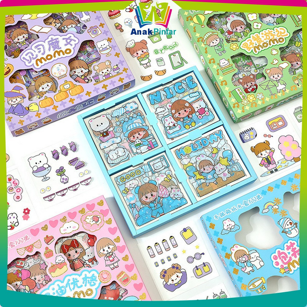 

Stiker Buku Diary Tumblr Botol Lucu 2D Isi 100pcs / Sticker Lucu Kekinian Dekorasi Scrapbook Sticker Aesthetic Karakter Anak Pintar C473