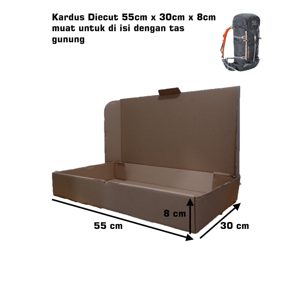 

Kardus - Diecut - Polos - 55cm x 30cm x 8cm