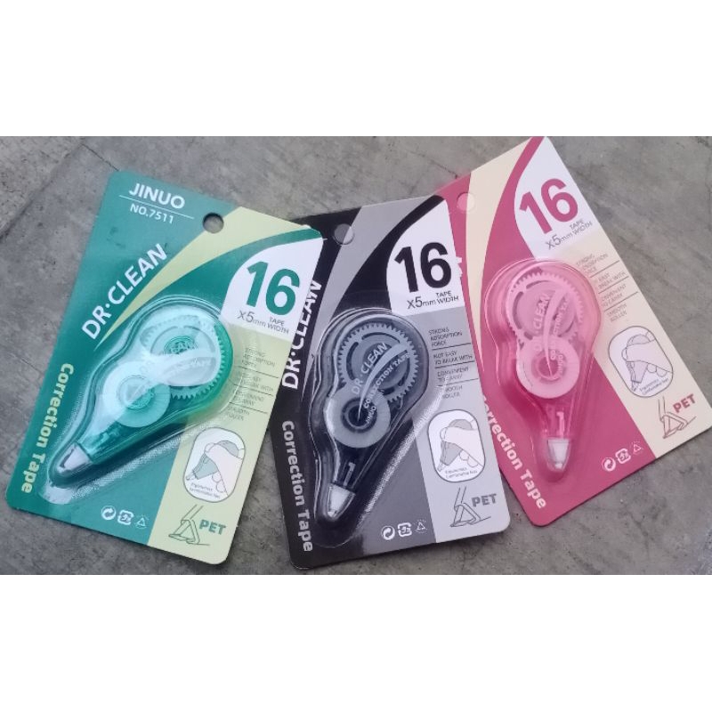 

Tip X Kertas Roll DR. CLEAN JINUO 7511 16m Correction tape aestetik murah