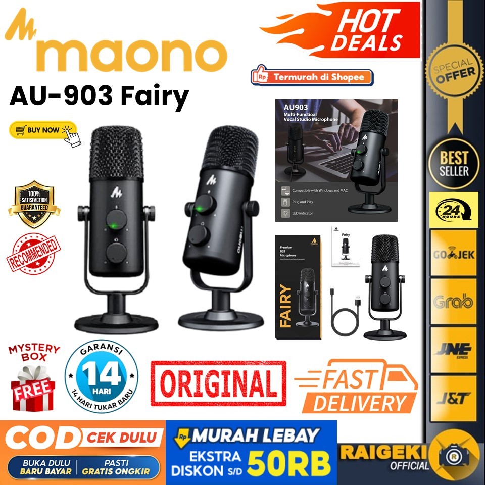 Maono Fairy AU903 AU 903 microphone USB dual multi