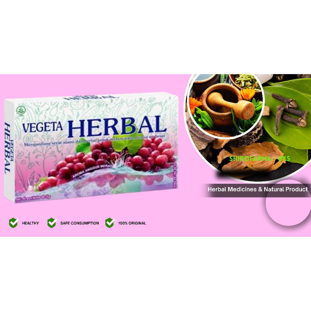 

Vegeta Herbal Minuman Serat Anggur isi 6 sachet @5gr