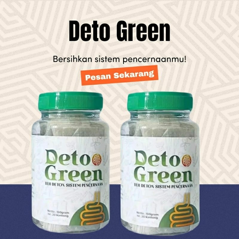 

PROMO TEH DETOX GREEN -PAKET 2 BOTOL{ isi 20 kantong } teh pembersih racun dalam tubuh SEKALIGUS PELANCARAN BAB,MENSTRUASI100%AMPUH