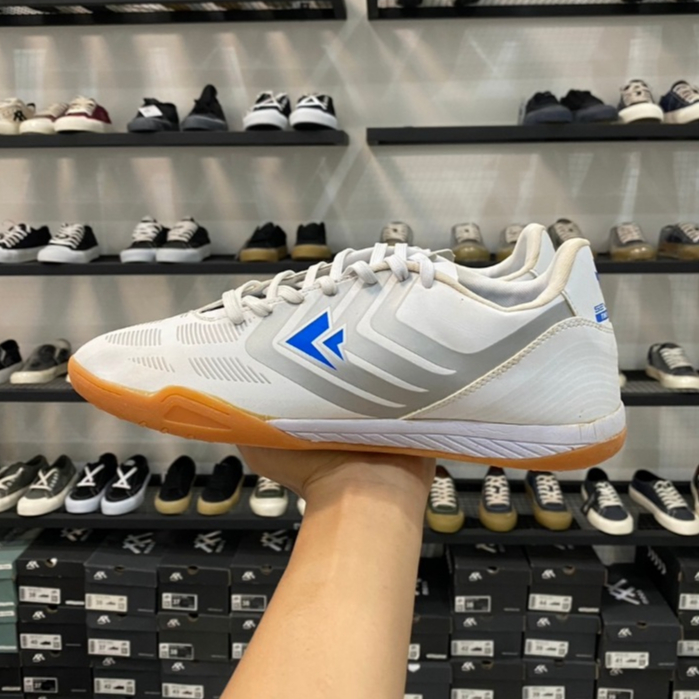 SEPATU FUTSAL SEVSPO TIKI TAKA IN WHITE BLUE ORIGINAL 100% (BISA COD)