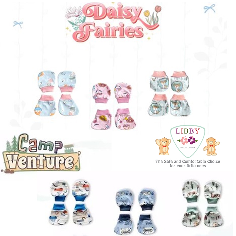 LIBBY & VELVET JUNIOR - 1set Sarung Tangan & Kaki Bayi stk