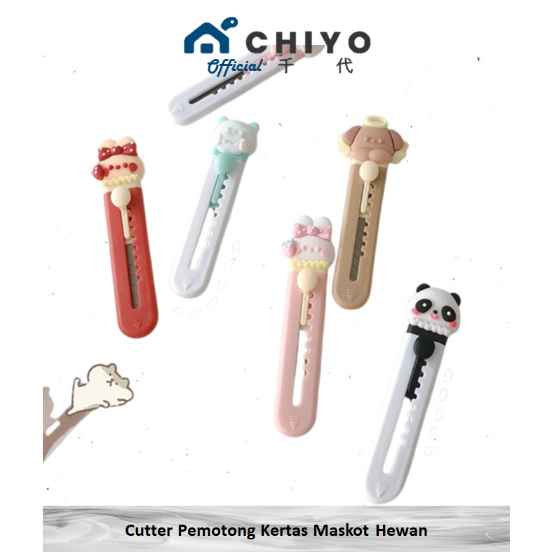 

CHIYO Living - Cutter Pemotong Kertas Maskot Hewan Imut Milky Cute Animal Mini Paper