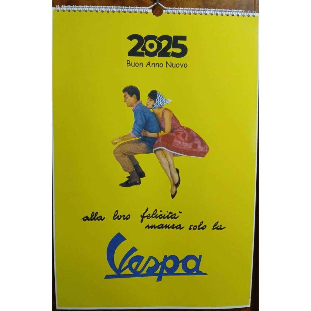 

KALENDER DINDING VESPA 60s 2025, 2 BULANAN