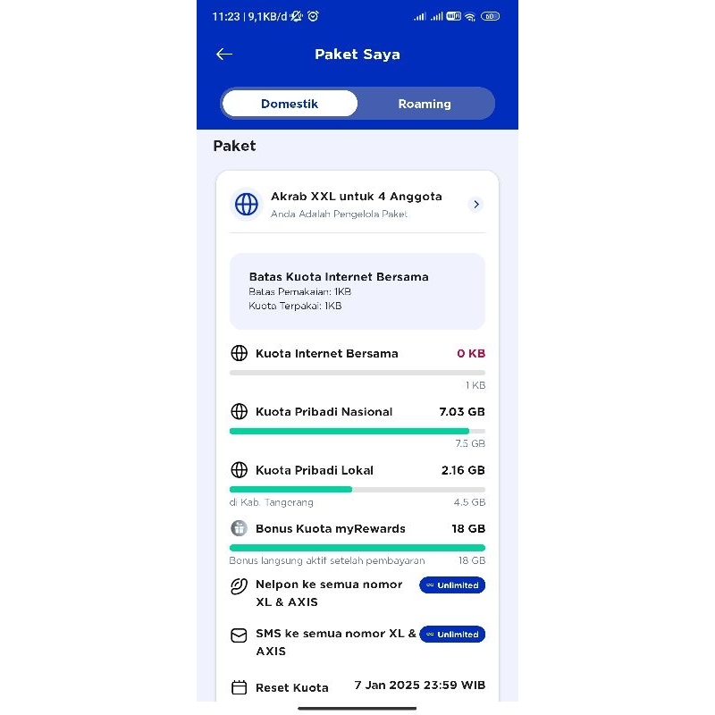 Kartu Perdana XL Akrab
