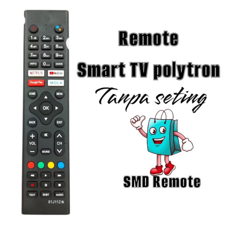 Remote smart tv polytron/Remot polytron smart tv