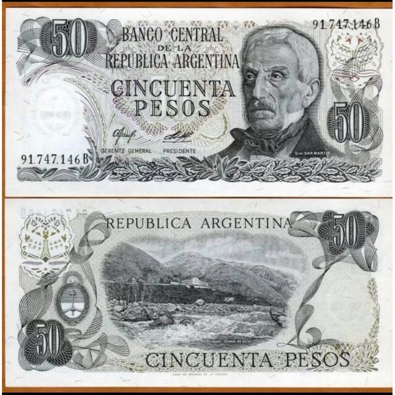 Argentina 50 Pesos 1976-1978 UNC