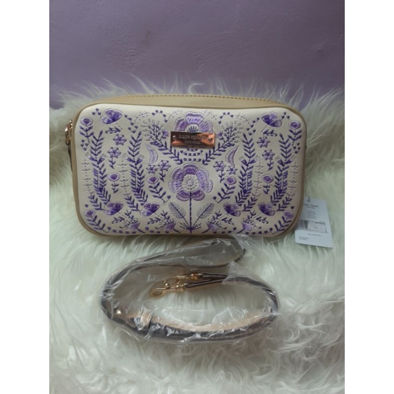 ( NEW ) TAS KATE SPADE BORDIR UNGU