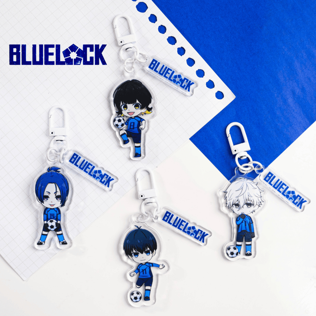 Bluelock Keychain Acrylic Frame | Gantungan Kunci Bluelock UV Printed on 3 mm Acrylic Frame