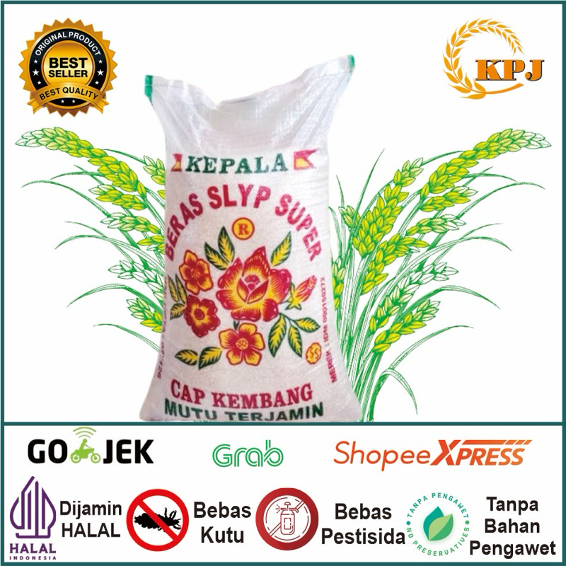 

beras cap kembang (bunga setra) 5kg 10kg 20kg