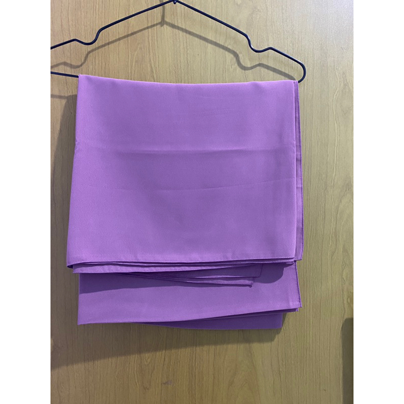 (PRELOVE) Jilbab segiempat polos warna LAVENDER ukuran 130x130 / Jilbab syari segiempat 130x130 / Ji