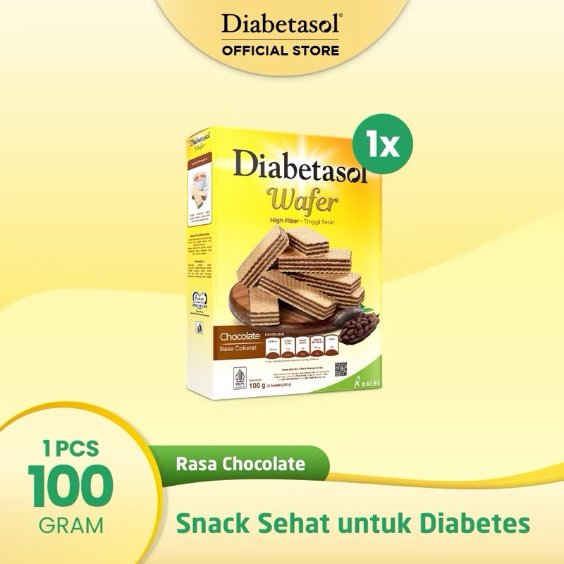 

Diabetasol Wafer Rasa Chocolate 1x 100 Gram