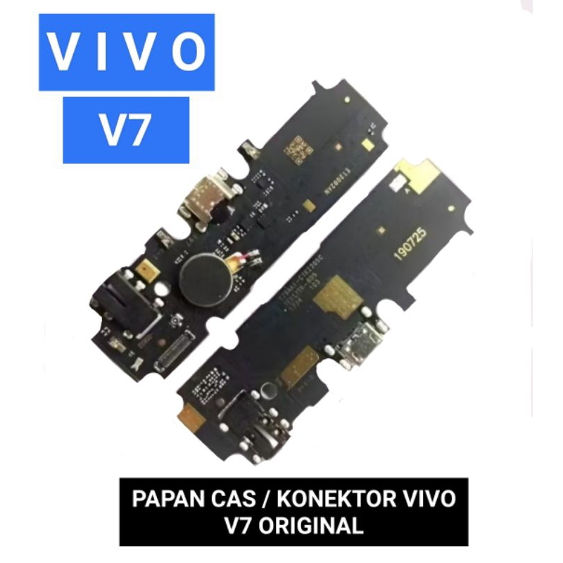 PAPAN CAS /KONEKTOR VIVO V7 + IC FULL KOMPONEN BOARD ORIGINAL VIVO V7