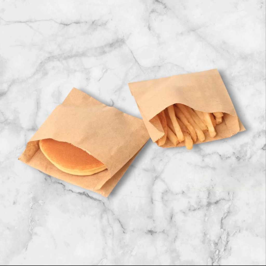 Kantong Kertas Polos / Kantong Roti Fried Chicken Snack / Paperbag Kertas Donat / Kertas Kentang Gor