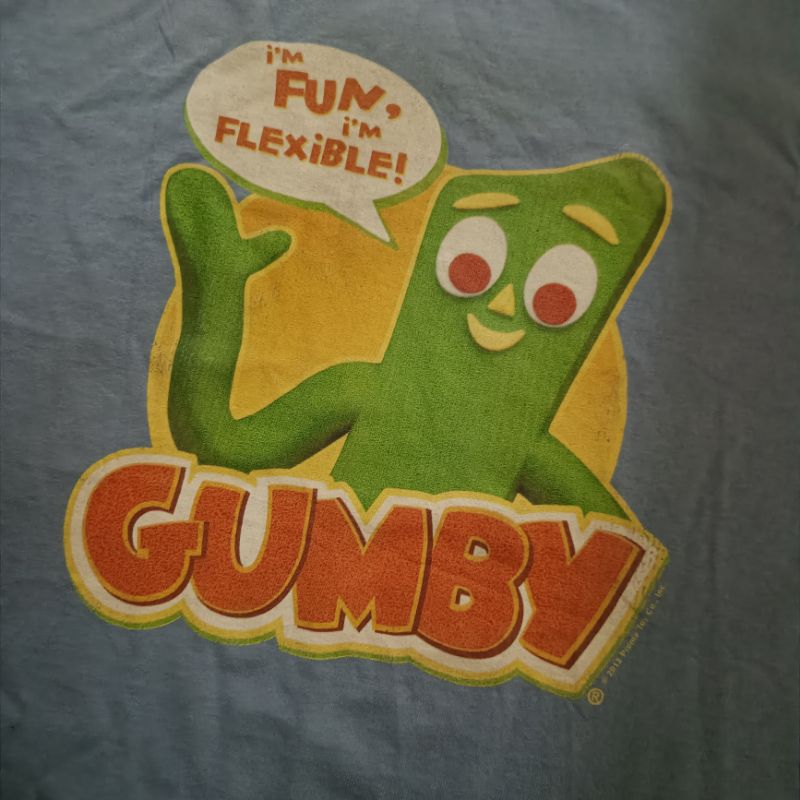 Kaos gumby tag gildan heavy cotton ,M