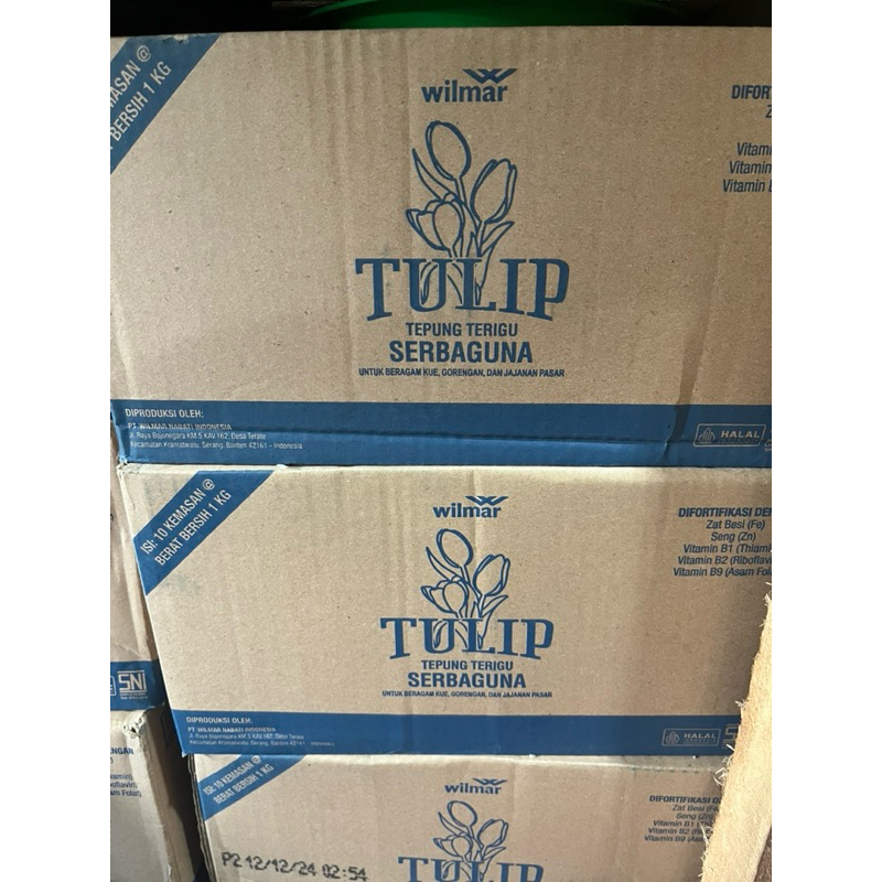 

Tepung Terigu Tulip 1KG 1Dus isi 10pcs