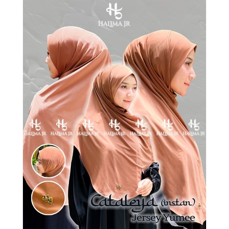 HALIMA _ HIJAB INSTAN CATALEYA BAHAN JERSEY