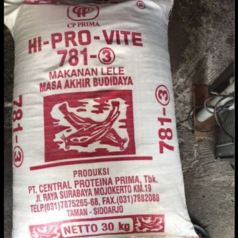 Hi pro vite 781-3  pakan ikan lele nila gurami 10kg