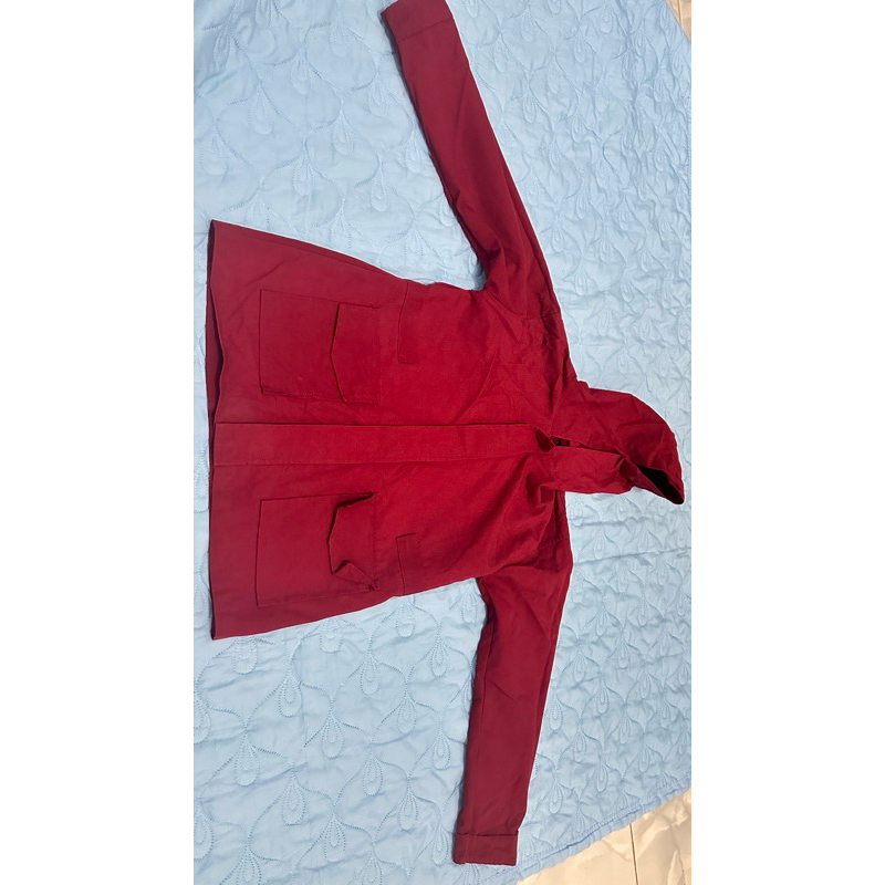 preloved parka wanita warna merah