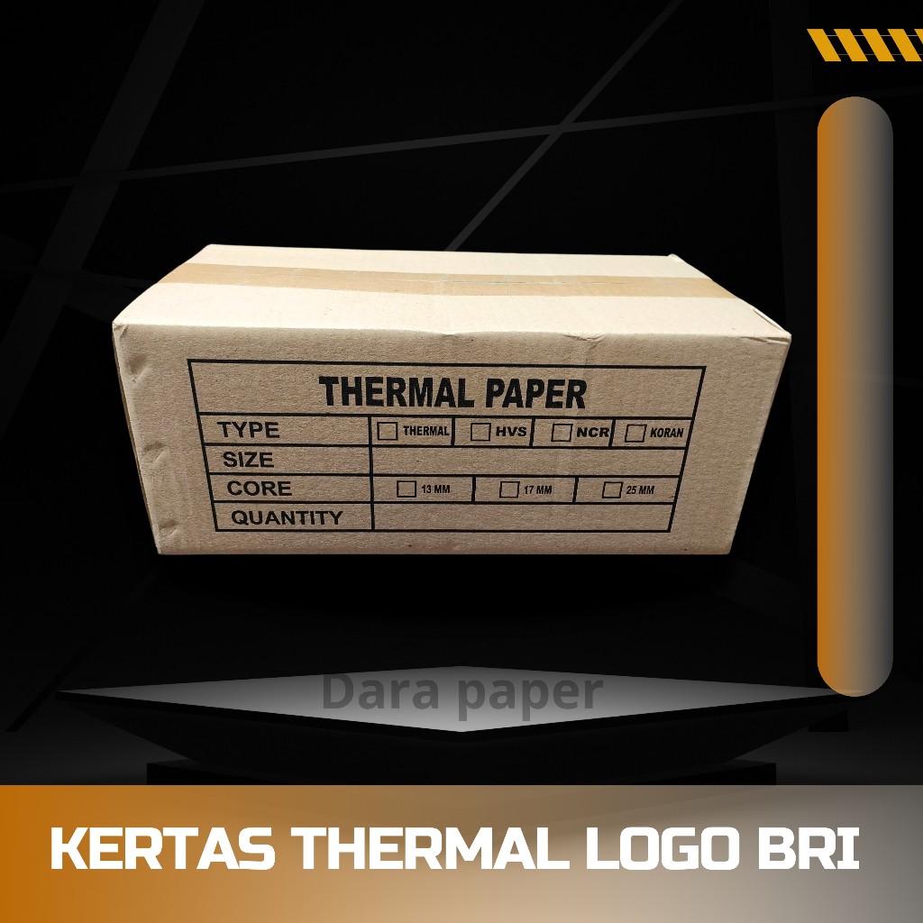 

Ay00! 100 ROLL KERTAS THERMAL LOGO BRI 57X30 / 58X30