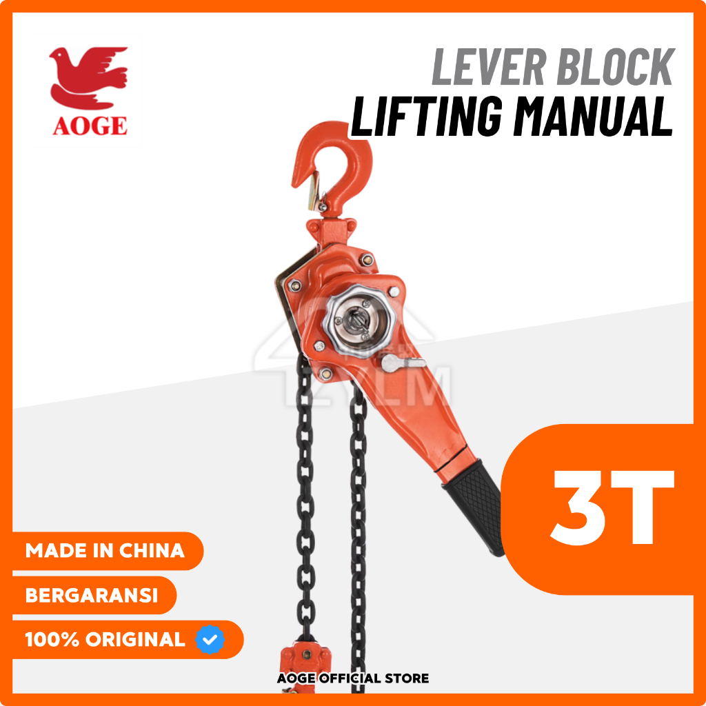 AOGE Lever Block 3 Ton - Lifting Manual