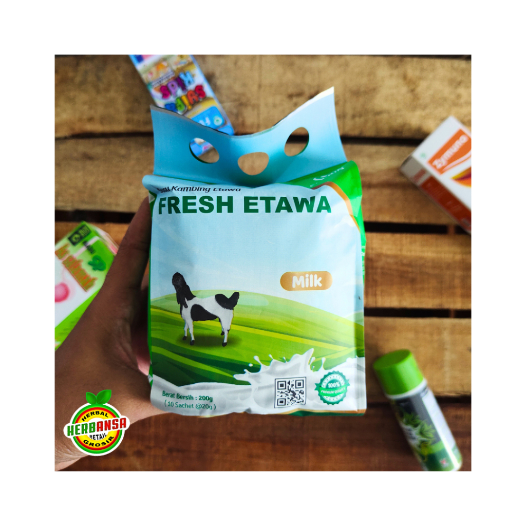 

Fresh Etawa Milk Bersih: 200g Sachet @20g