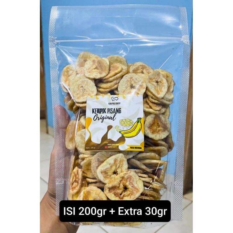 

Keripik Pisang Original 200gr+extra 30gr
