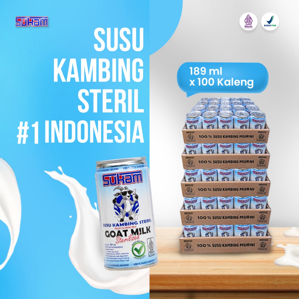 

Sukam - Susu Kambing Murni Bantu Jaga Kesehatan Tulang dan Gigi - 120pcs
