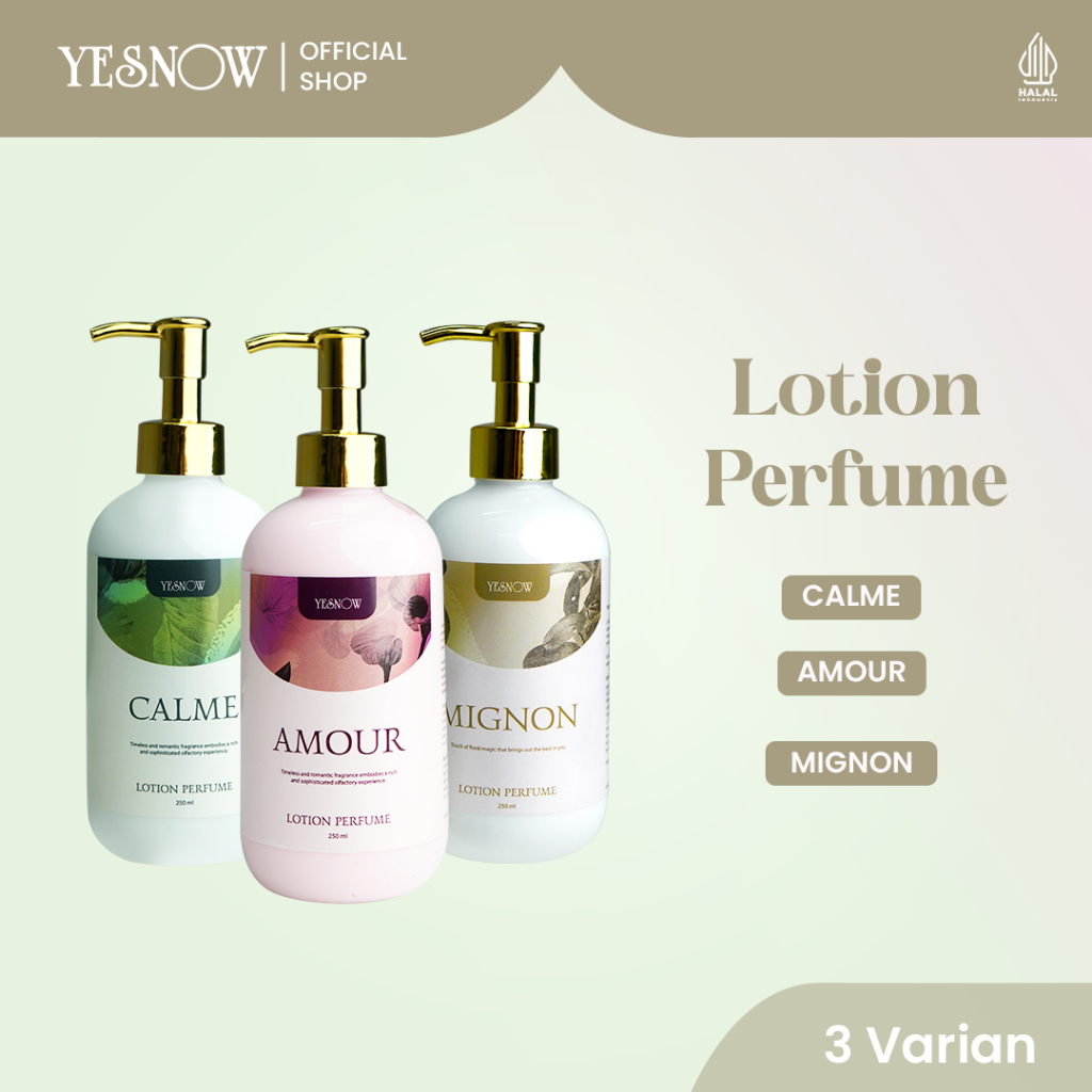 Yesnow Lotion Perfume — Hand Body Lotion dengan Wangi Parfum Bunga yang Menyegarkan