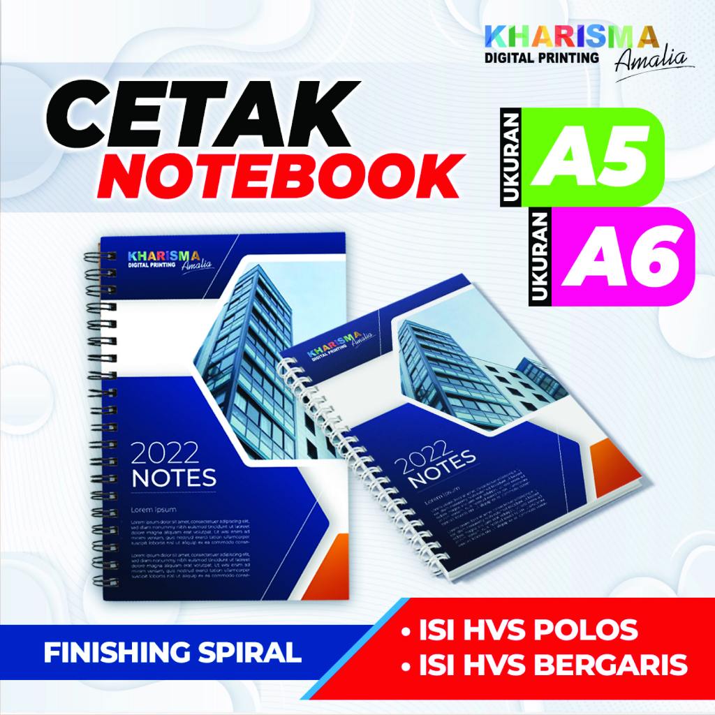 

Cetak Notebook Spiral Custom A5 Buku Memo Agenda Seminar Kit Notes