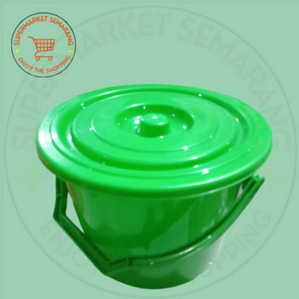 Ember Tutup Plastik 6 Galon Warna / Ember Timba Tutup 6 Gl Warna