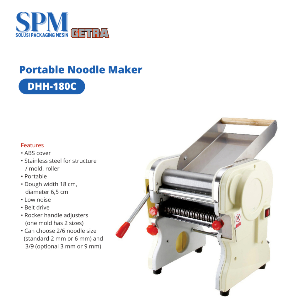 Getra Mesin Cetak Mie Pasta Portable Noodle Maker DHH-180C / DHH 180C / DHH180C