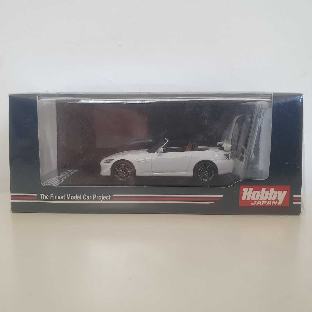 Hobby Japan Honda S2000 1/64 (Type S, AP2, Grandprix, White, Putih, S 2000, Top, Roof, Red, Interior