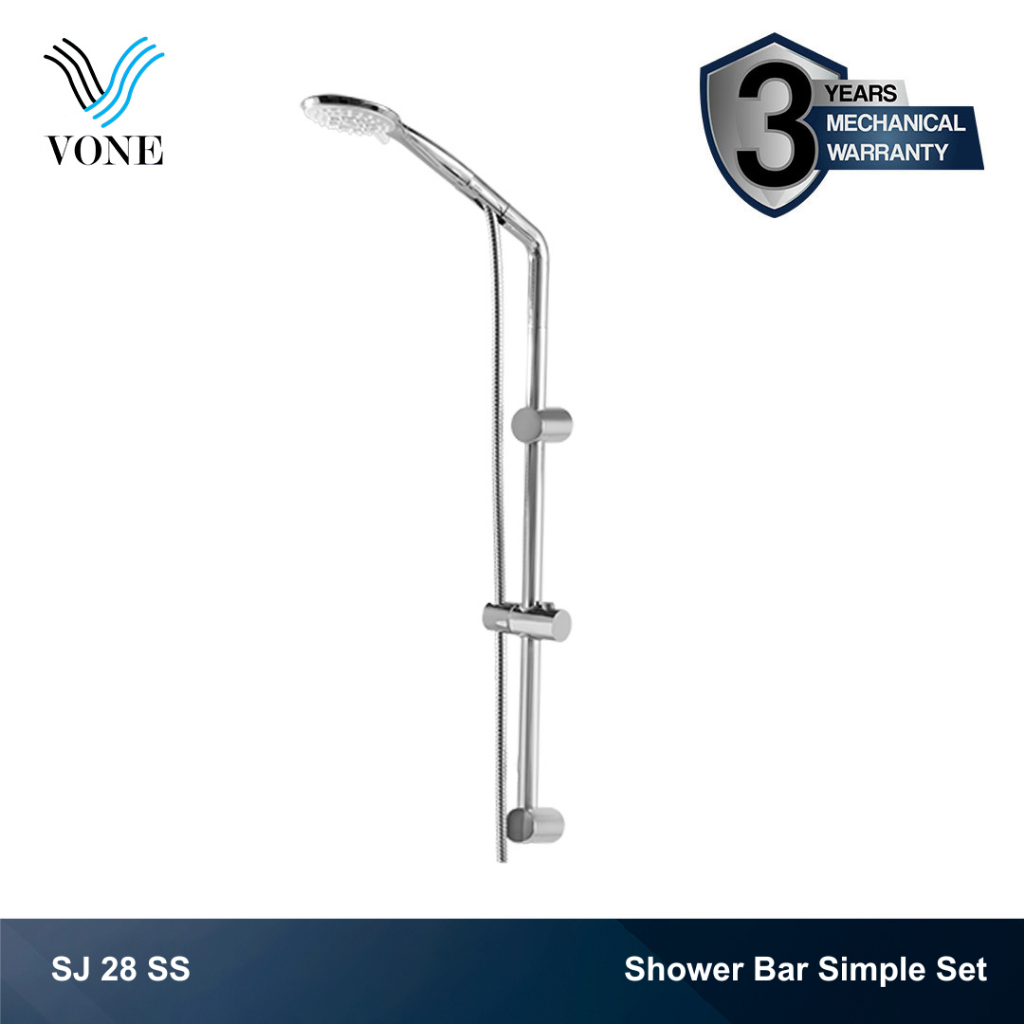 VONE Hand Shower Mandi Tiang Genggam Kepala Shower Full Set SJ-28 SS