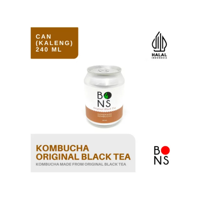 

Kombucha Original Black Tea Minuman Kaleng Kombucha